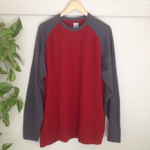 JWN Men's 100% Cashmere Baseball tee sweater XL